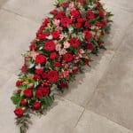 Raquette de fleur pour obsèques