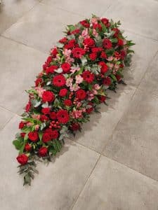 Raquette de fleur pour obsèques